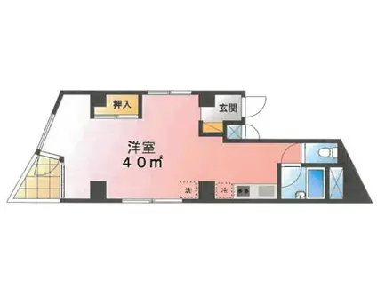 鷹取第6ビル(1K/3階)の間取り写真