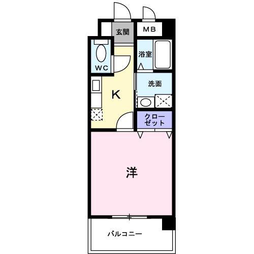 サンリット SJK(1K/3階)の間取り写真
