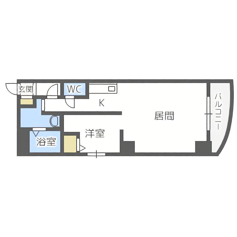 プルミエール札幌(1LDK/3階)の間取り写真