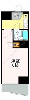 サンパレスCA田中(1K/2階)の間取り写真