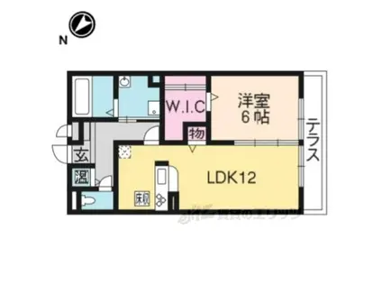 カサレリアⅡ(1LDK/2階)の間取り写真