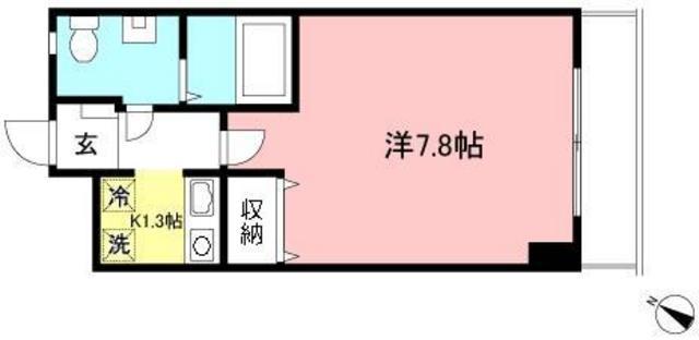 コトーエスポワール(1K/2階)の間取り写真