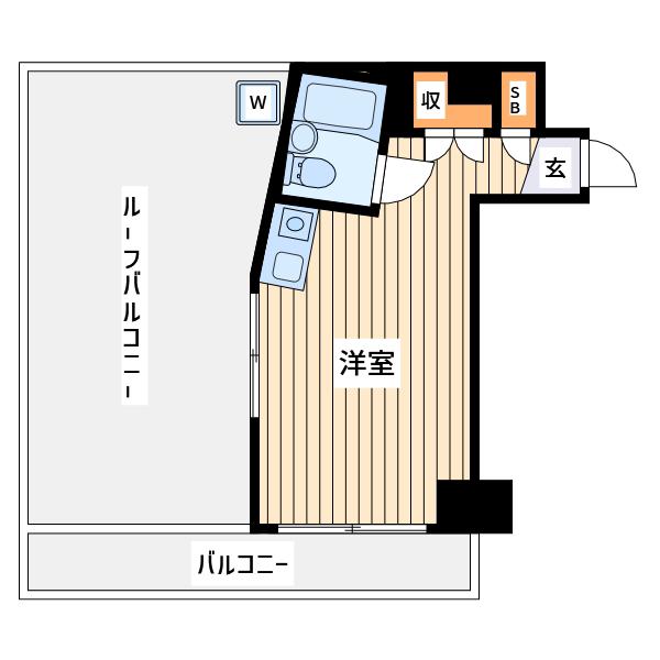 グレイス横浜(ワンルーム/7階)の間取り写真