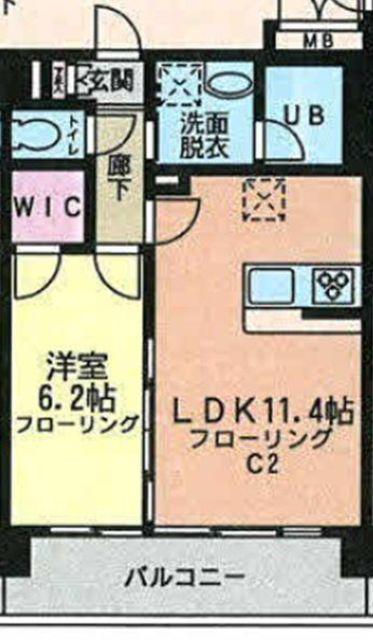 ラフィネ志木(1LDK/3階)の間取り写真