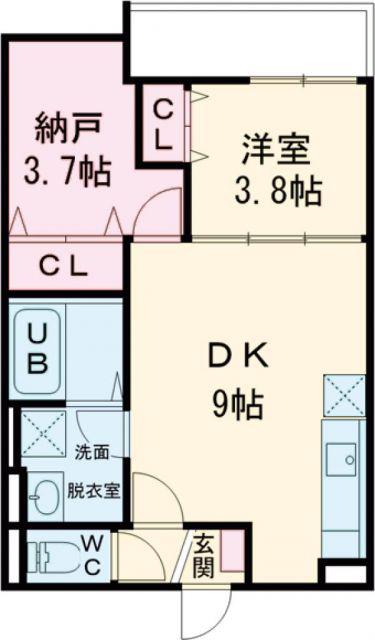 D PORTA GRANZ(1SDK/2階)の間取り写真