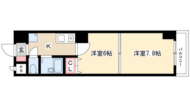 BLOISCEREZO(2K/8階)の間取り写真