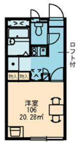 レオパレスハマヤ(1K/2階)の間取り写真