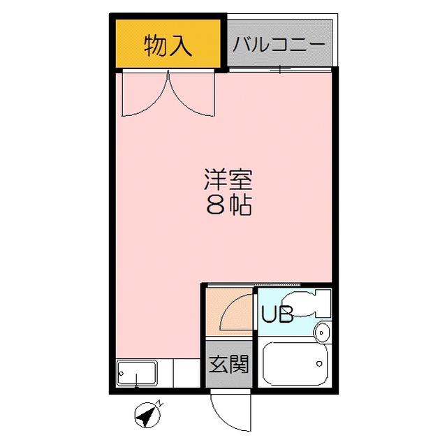 アーバンプラザ(ワンルーム/3階)の間取り写真