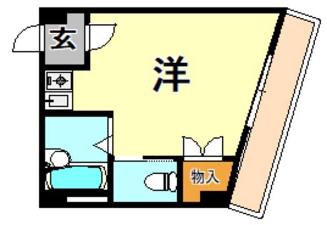 ABCヒルズ六甲(ワンルーム/3階)の間取り写真