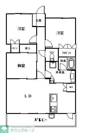 レクセル西白井ステーションオアシス(3LDK/10階)の間取り写真