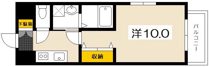 T.MAISON.PERMIER(1K/7階)の間取り写真
