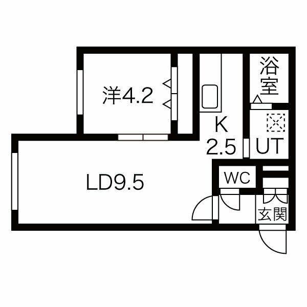 HOUSE OF MARQUIS (1LDK/2階)の間取り写真