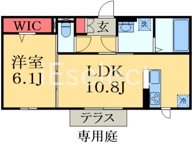 TORISIA N(1LDK/1階)の間取り写真