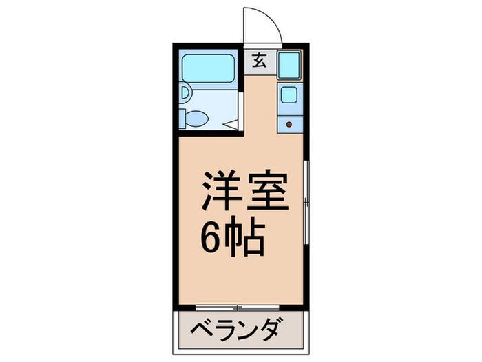 シャンブルIS(ワンルーム/3階)の間取り写真