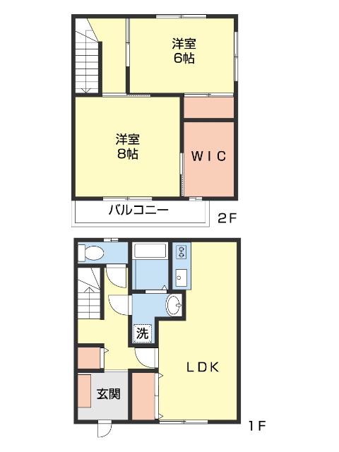 N-MAISON松ヶ丘(2LDK/1階)の間取り写真