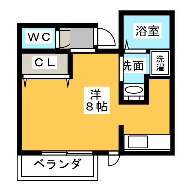 IL BIANCO(ワンルーム/5階)の間取り写真