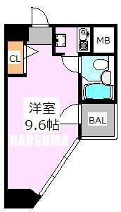 パークノヴァ巣鴨(ワンルーム/6階)の間取り写真