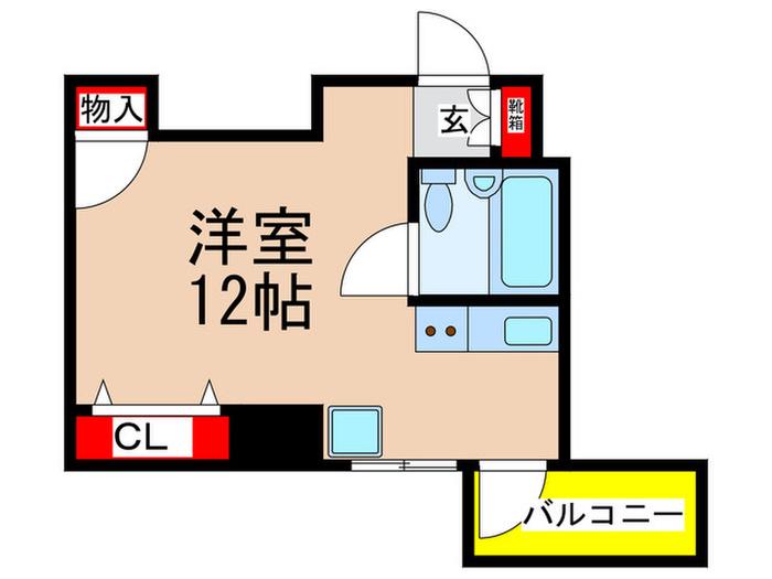 ラ・クール木場(ワンルーム/7階)の間取り写真