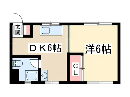 新大阪土井コーポ(1DK/3階)の間取り写真
