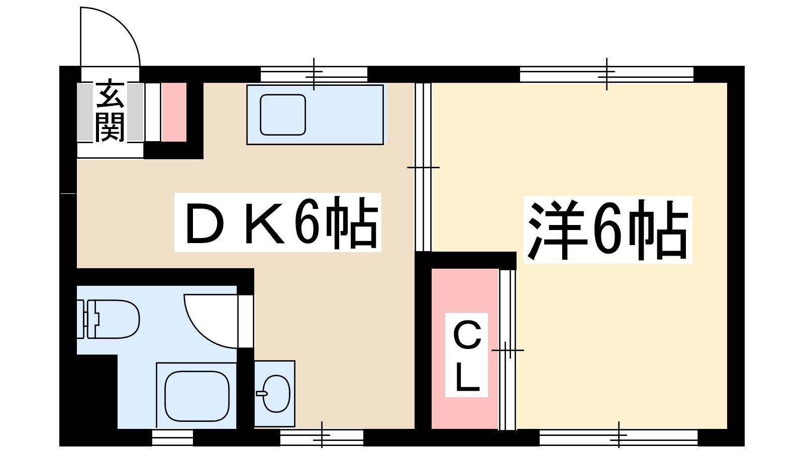 新大阪土井コーポ(1DK/3階)の間取り写真