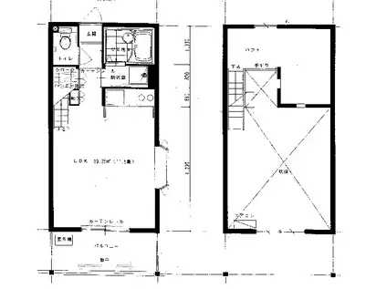 レベイユマレン(1K/2階)の間取り写真