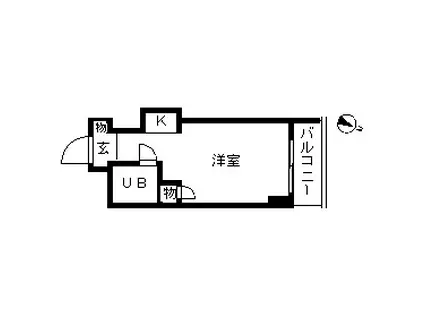 トップ横浜吉野町(ワンルーム/2階)の間取り写真