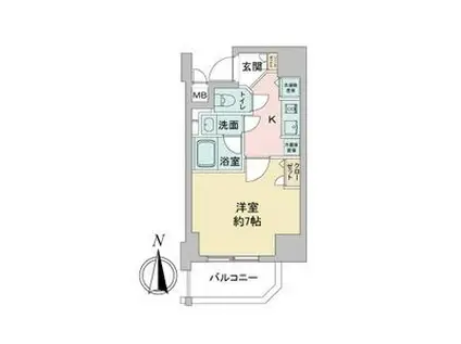 APEX名古屋栄PREMIERLIFE(1K/10階)の間取り写真