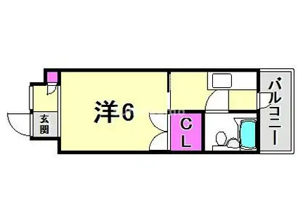 第7大力マンション(1K/3階)の間取り写真