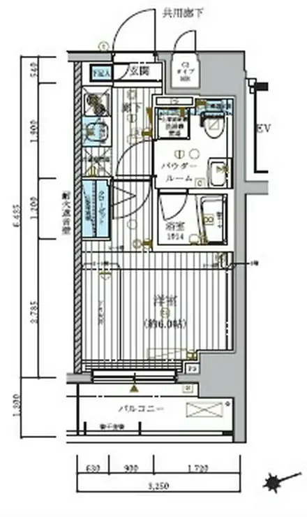 メインステージ北千住IV 2階階 間取り