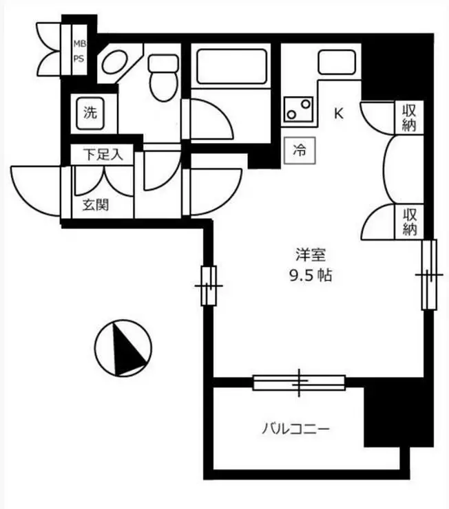 アクシア新宿御苑 7階階 間取り