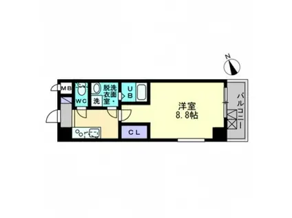 五日市OKビル(1K/3階)の間取り写真