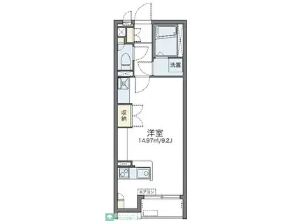 レオネクストさくらい(ワンルーム/1階)の間取り写真