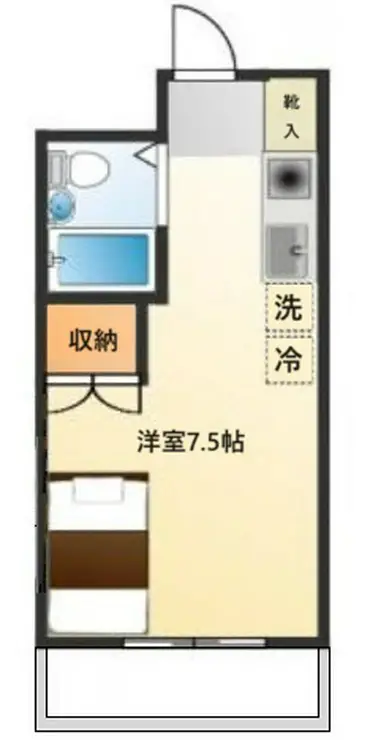マンションソーキII 4階階 間取り