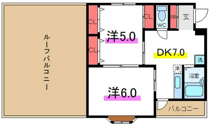 王子西ウイング 4階階 間取り