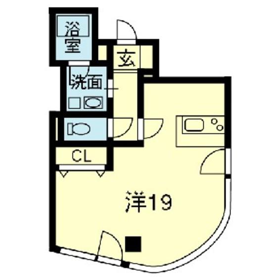 MKビル(ワンルーム/7階)の間取り写真