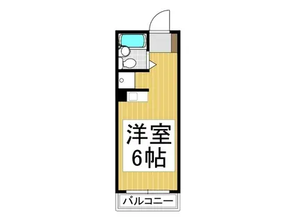 TAKADAマンション(ワンルーム/4階)の間取り写真