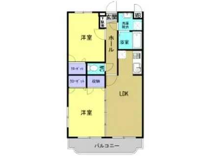 ユーミーなごみ(2LDK/3階)の間取り写真
