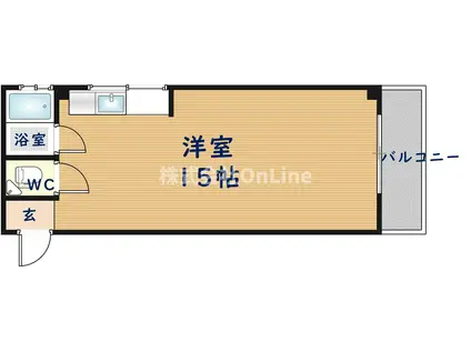 グランキューブ青山町(ワンルーム/2階)の間取り写真