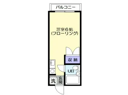 ラフィネSAZU(1K/1階)の間取り写真