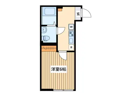 アザーレ・ソーニョ座間(1K/2階)の間取り写真