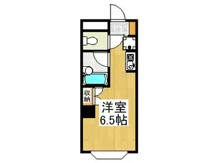 トマトビル(ワンルーム/1階)の間取り写真
