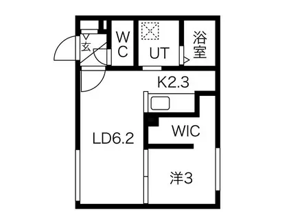 MODERNO N3(1LDK/4階)の間取り写真