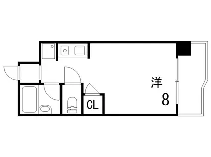 オギタビル(ワンルーム/3階)の間取り写真