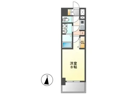 S-RESIDENCE堀田ノース II(1K/7階)の間取り写真