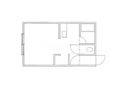 ほくせいハイツC(1K/2階)の間取り写真