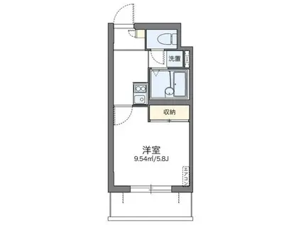 レオパレスアザレア(1K/1階)の間取り写真