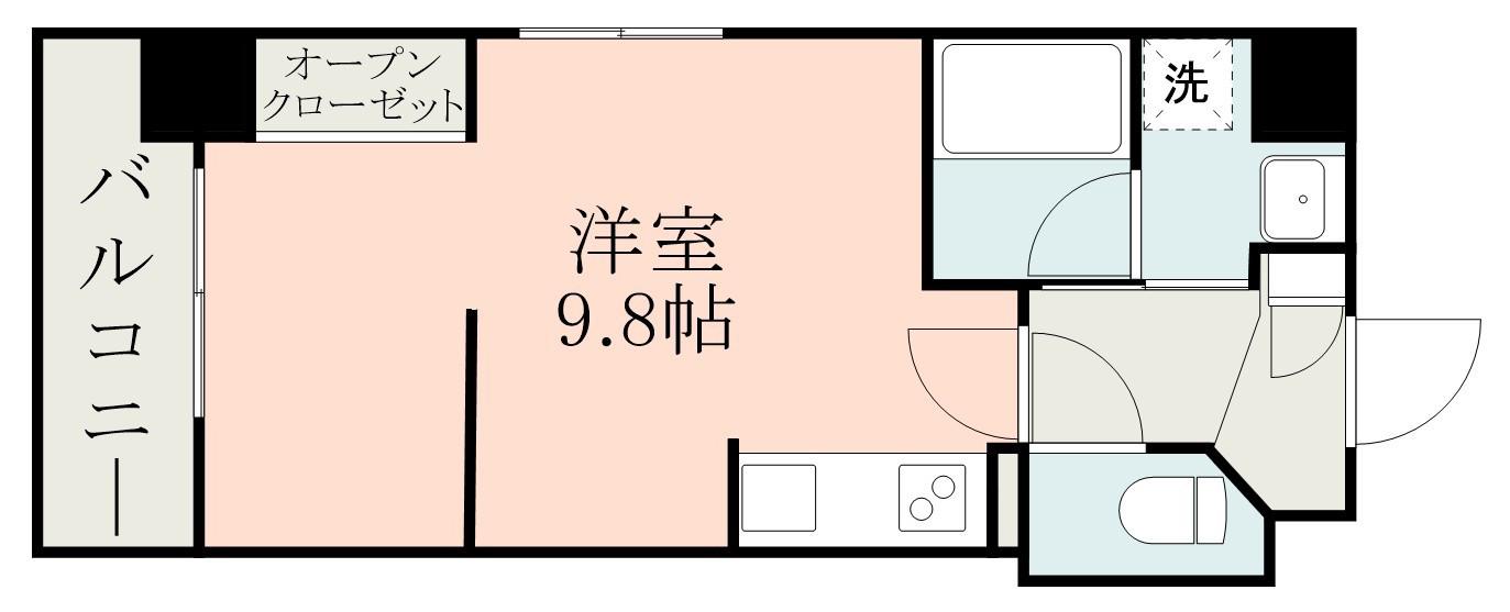 SE PLUS南林寺(ワンルーム/6階)の間取り写真