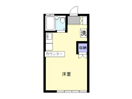 サンハイムイトー A(ワンルーム/1階)の間取り写真