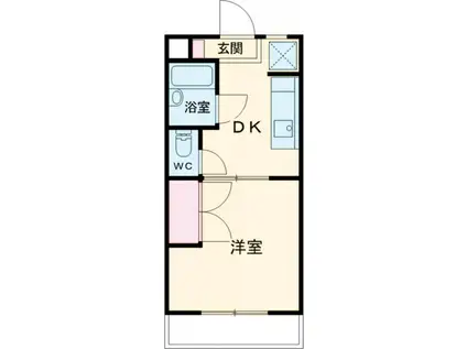マンションJOY(1DK/3階)の間取り写真