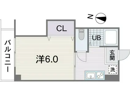 メゾン・ド・ウエストA(1K/3階)の間取り写真